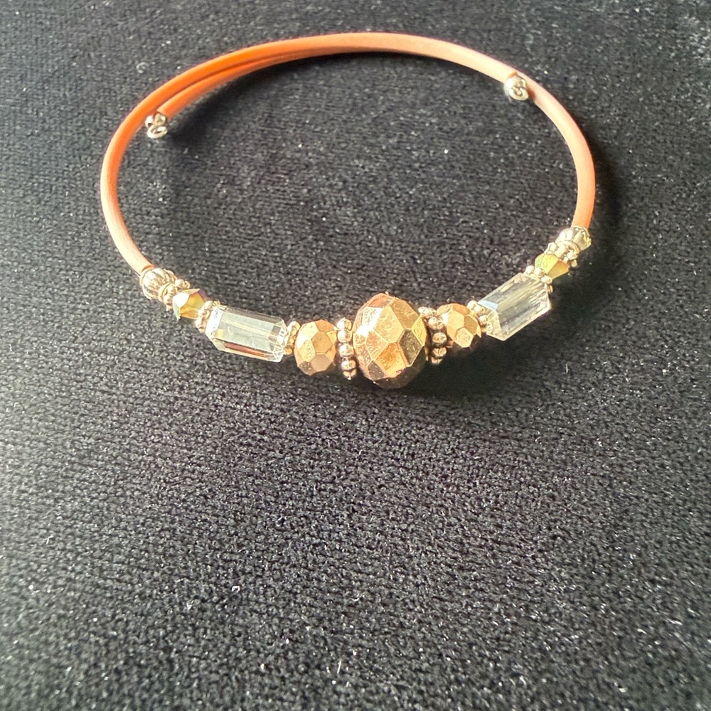 Stretchable Gold and Silver Women's Bracelet